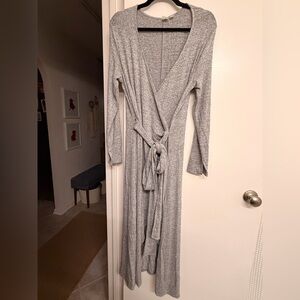 GAP high low cotton jersey wrap dress
